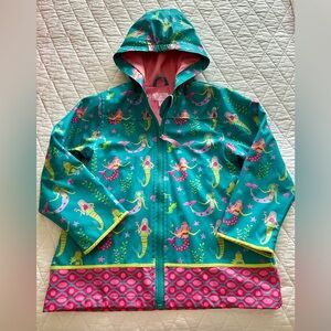 Mermaid Print Raincoat